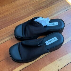 Never worn size 8 Steve Madden platform sandals